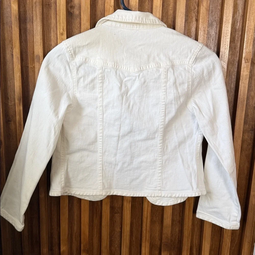Gap Kids White Jean Cotton Jacket. Size L/ 10